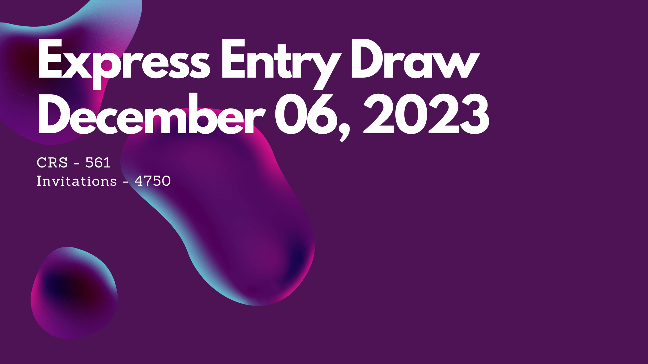 New Express Entry draw: 2,750 ITAs issued